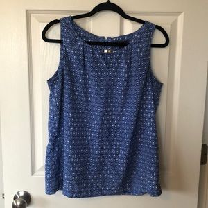 Dana Buchanan - Patterned Tank Top - Blue